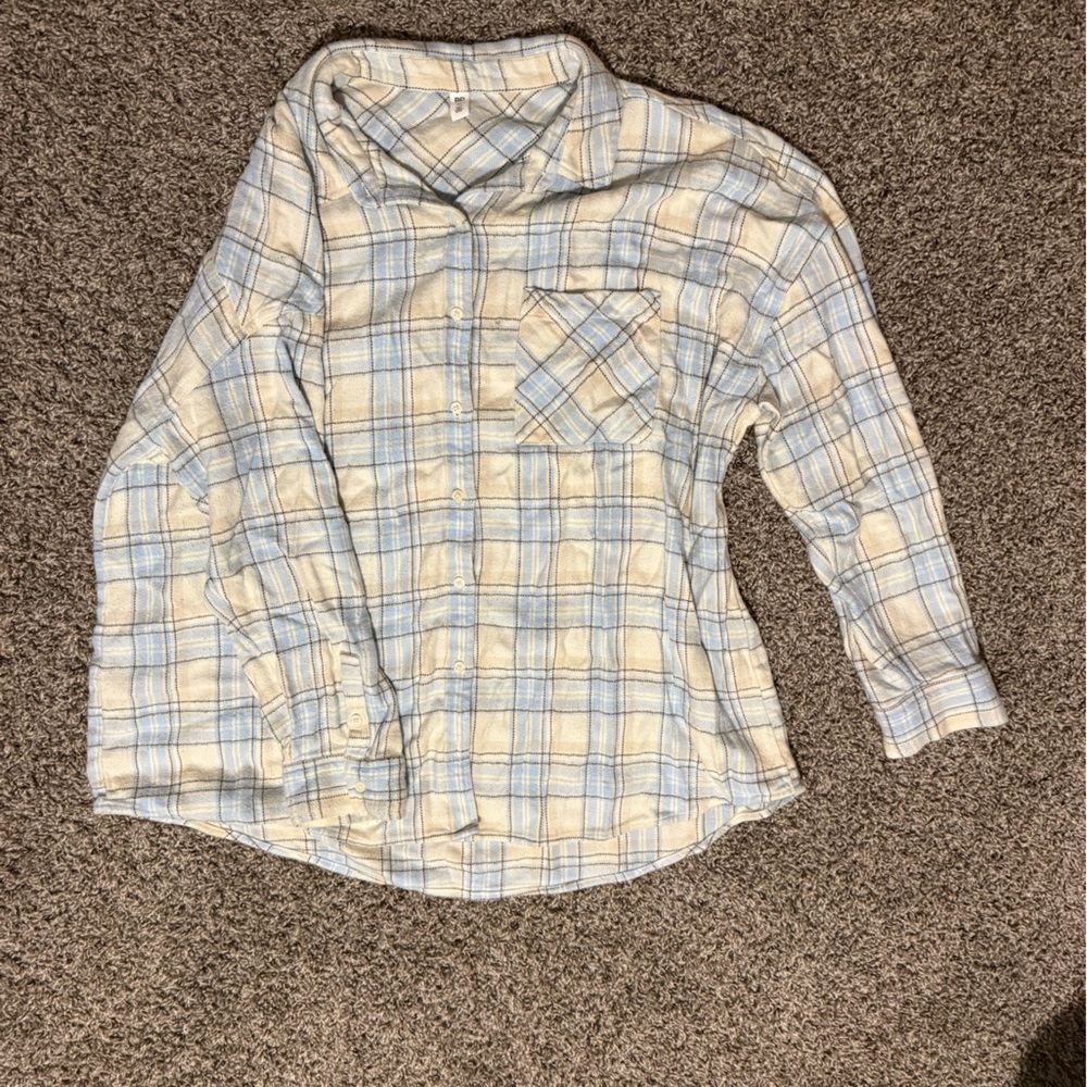 Extra soft baby blue BP flannel